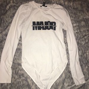 MAJOR white bodysuit